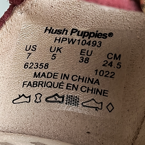 Hush Puppies Sofie Cross Pump Heels Dusty Rose Suede Heels Size 7 Casual - Picture 4 of 10